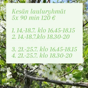 Kesäkurssi 14.-18.7.2025